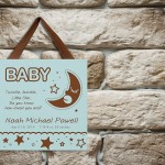 Engraved Baby Sign on old brick wall