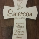 Baptism Cross with Engraving