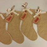 Stockings with monogramming